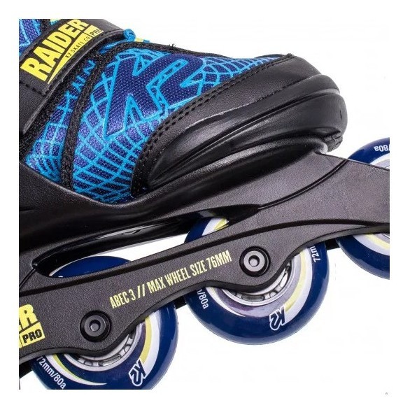 Роликові коньки дитячі K2 RAIDER PRO S (29-34) 170-205мм Blue/yellow/black (30F0205.1.1), укр, укр