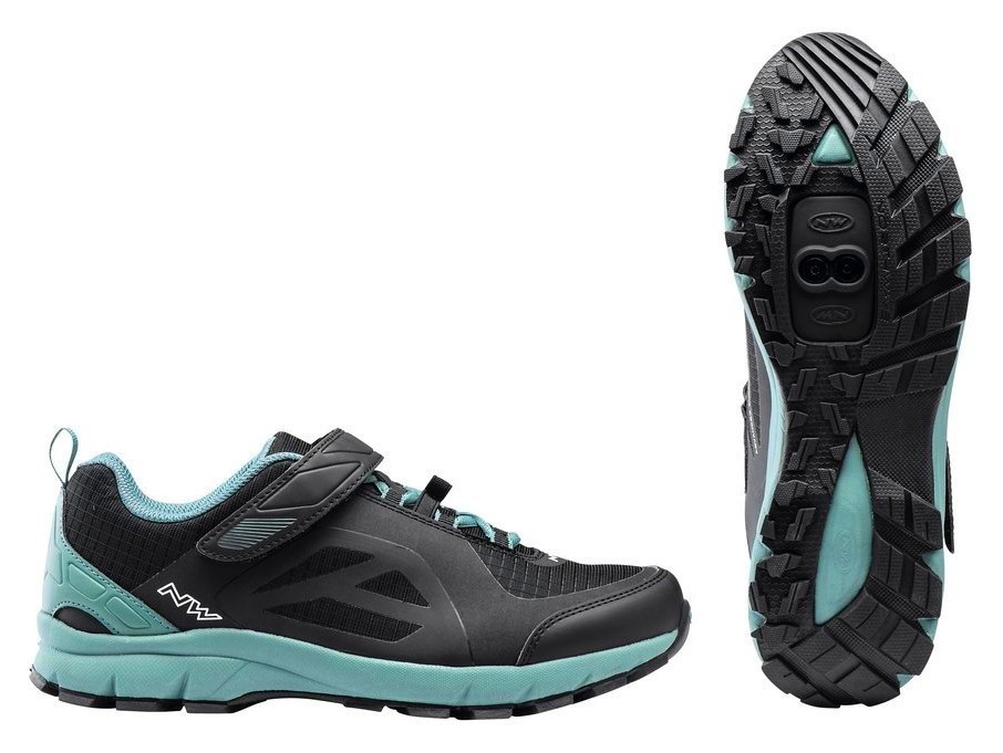 Туфлі велосипедні Northwave ESCAPE EVO M 41 (8.5US) Black/Colorado Green (80173010), укр, укр