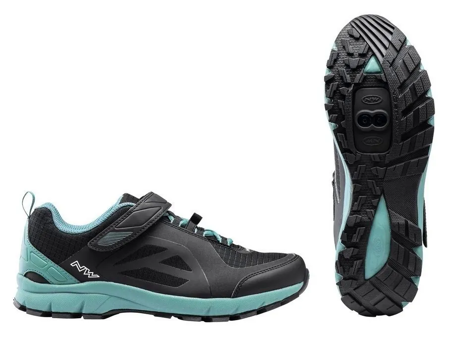 Туфлі велосипедні Northwave ESCAPE EVO M 46 (13.0US) Black/green (80173010) O (304мм black)