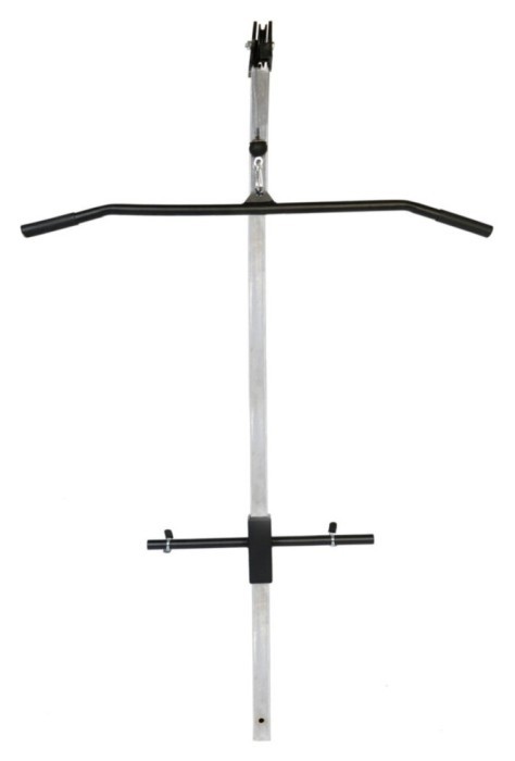 Скамейка с верхней тягой + 4 грифа + 75 кг дисков с покрытием ABS