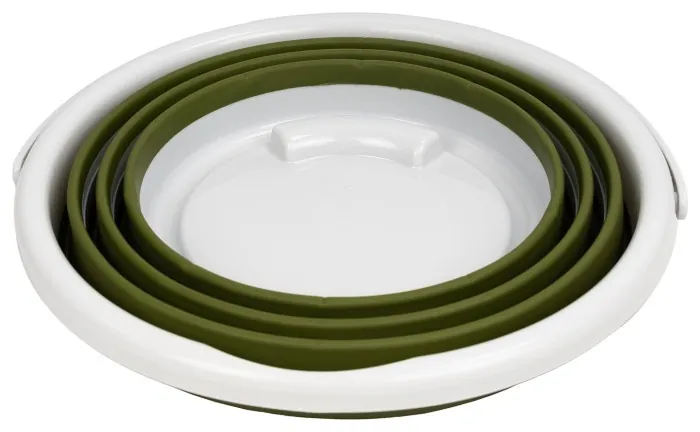 Ведро Tribe Water Bucket Lid 10 л силиконовое с крышкой T-FJ-0050, olive