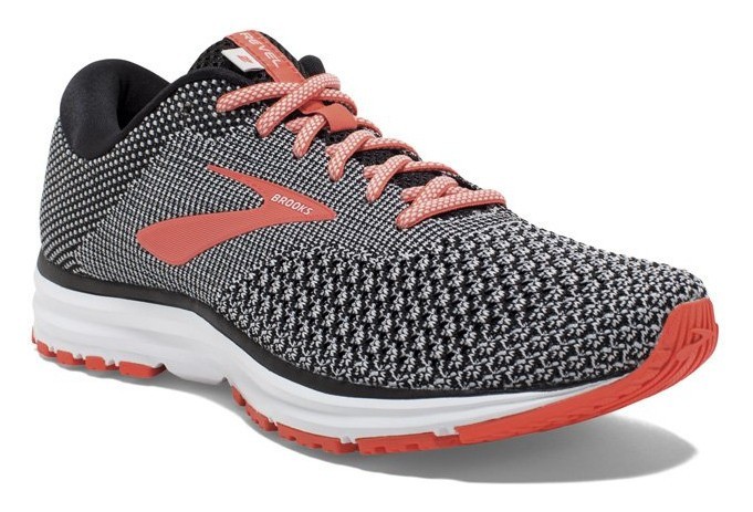 Кросівки жіночі Brooks REVEL 2 W 36.5 (6.0US) Black/light grey/coral (1202811B072), укр, укр