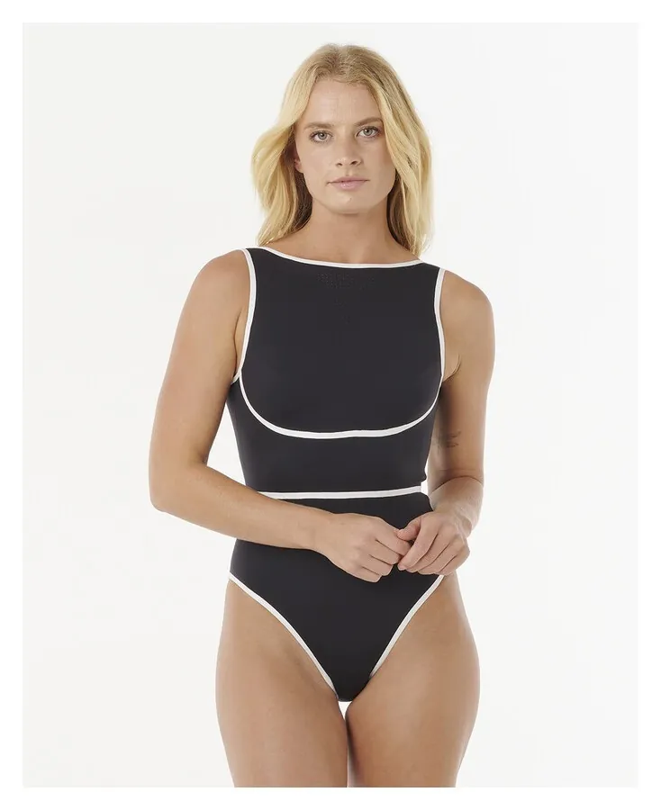 Купальник закритий Rip Curl ( 0SAWSW ) MIRAGE FUSION HIGH NECK 1PC 2026 (Чорний, L)