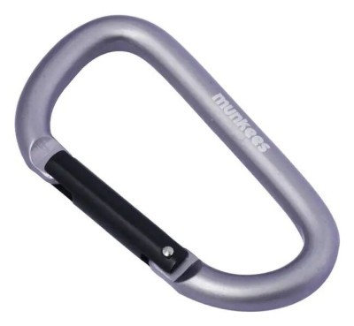 Munkees 3208 карабін D 8 мм x 80 мм grey