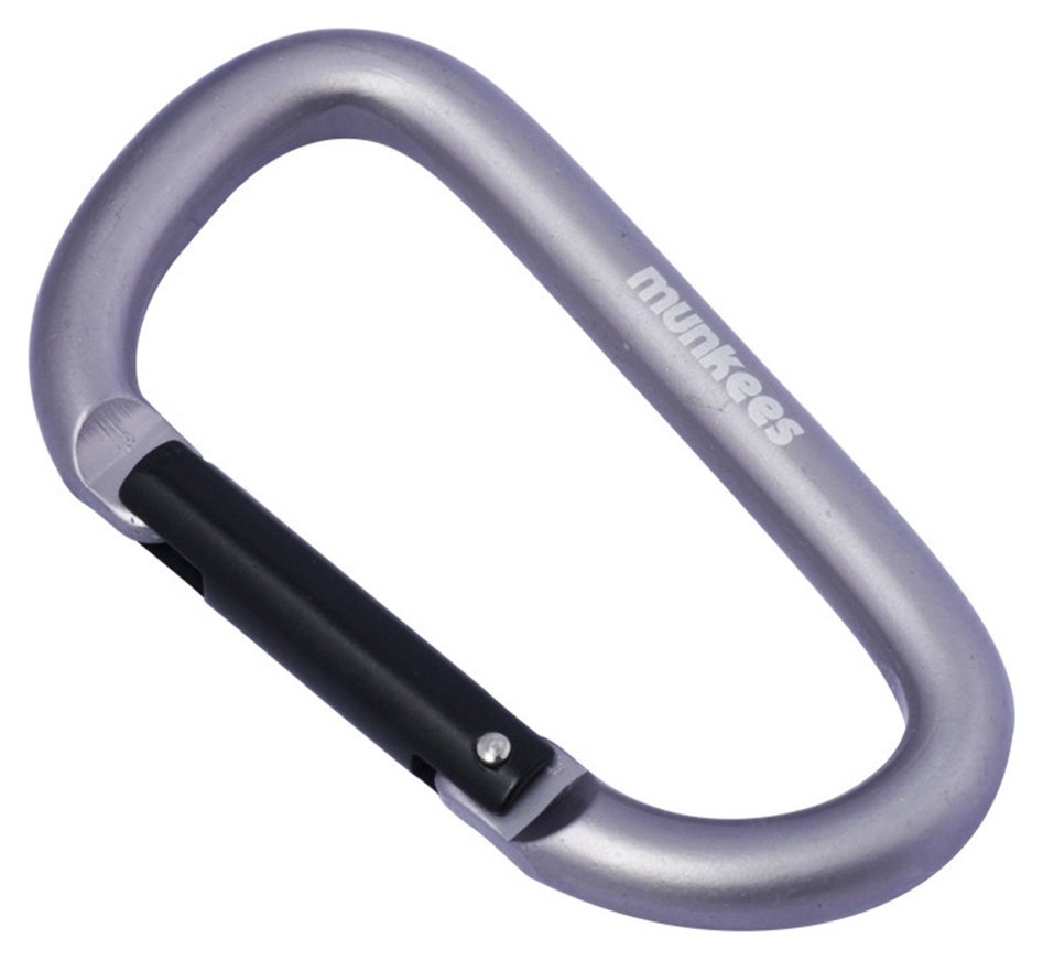 Munkees 3208 карабін D 8 мм x 80 мм grey