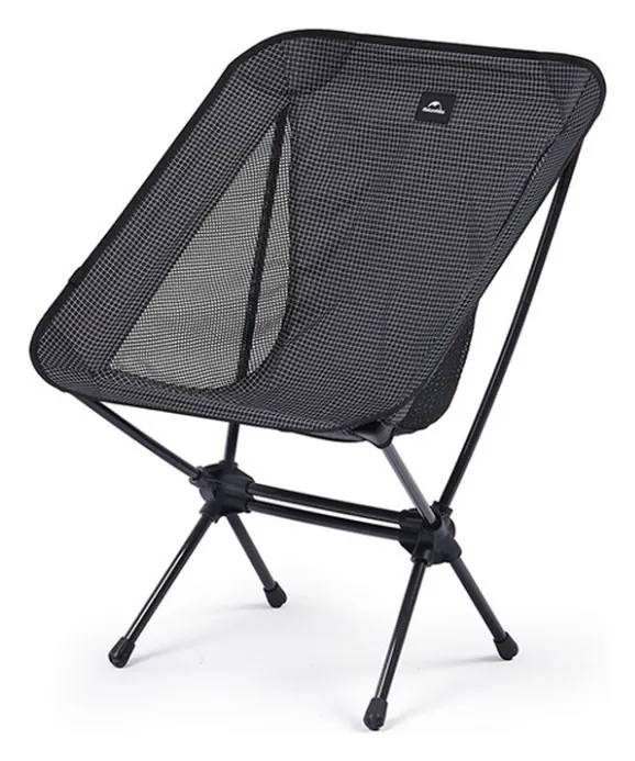 Стілець складаний Naturehike Moon YL08 NH20JJ027, 600D Oxford / алюміній, чорний