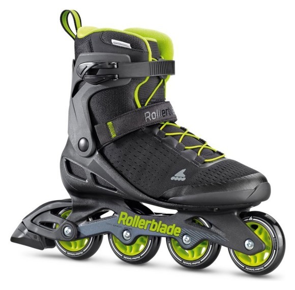 Роликові коньки для дорослих Rollerblade ZETRABLADE ELITE M 38 (6US) 240мм Black/lime (07967000), укр