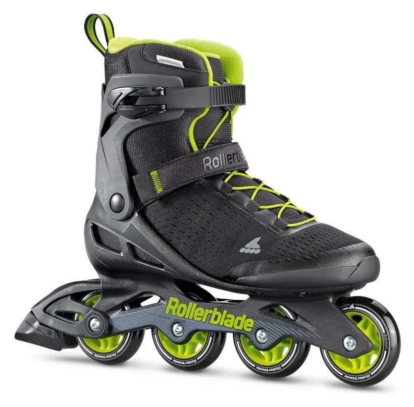 Роликові коньки для дорослих Rollerblade ZETRABLADE ELITE M 38 (6US) 240мм Black/lime (07967000) (310мм)