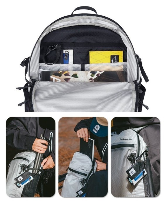 Рюкзак ультралегкий Naturehike CNK2300BB012, 15 л, білий, укр, укр