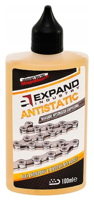 Мастило для ланцюга для металевих з'єднань EXPAND Chain Antistatic oil extra dry для сухої, пыльної погоди 100 мл, укр, укр