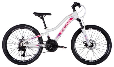 Велосипед ST 24" Discovery KELLY DD FR рама-11" бело-розовый 2025