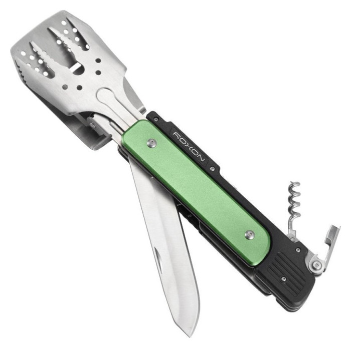 Мультитул для барбекю Roxon S601, зелений, укр, укр