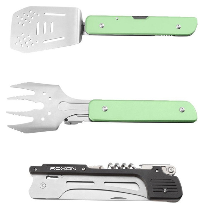 Мультитул для барбекю Roxon S601, зелений