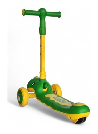 Детский трехколесный самокат Cuest Dino 8101