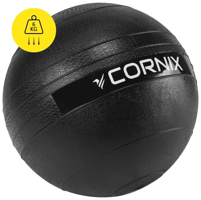 Слембол (медичний м'яч) для кросфіту Cornix Slam Ball 6 кг XR-0545 Black