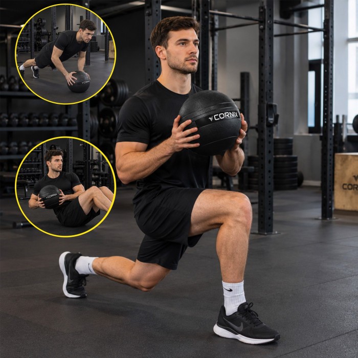 Слембол (медичний м'яч) для кросфіту Cornix Slam Ball 6 кг XR-0545 Black