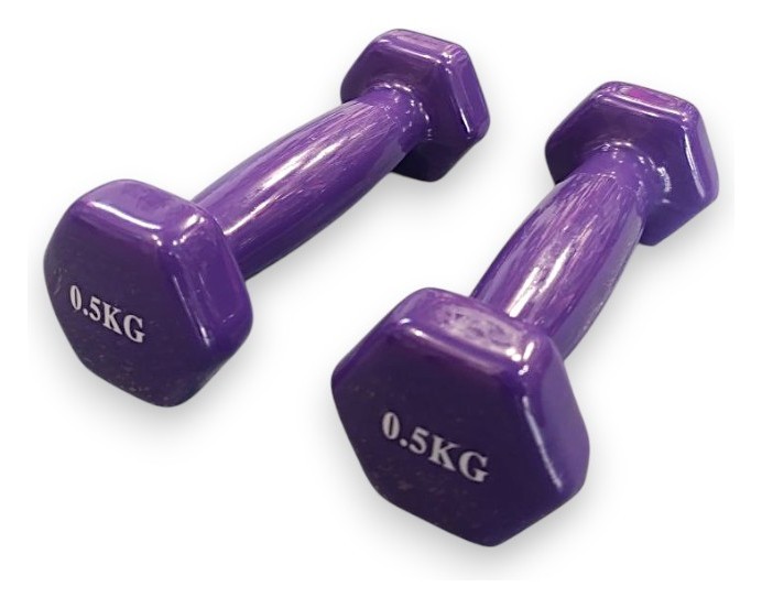 Гантелі 0.5 кг BAVAR SPORT (фіолетовий), укр, укр