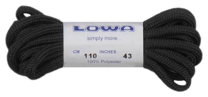 Шнурки LOWA ATC Lo 110 см black-black