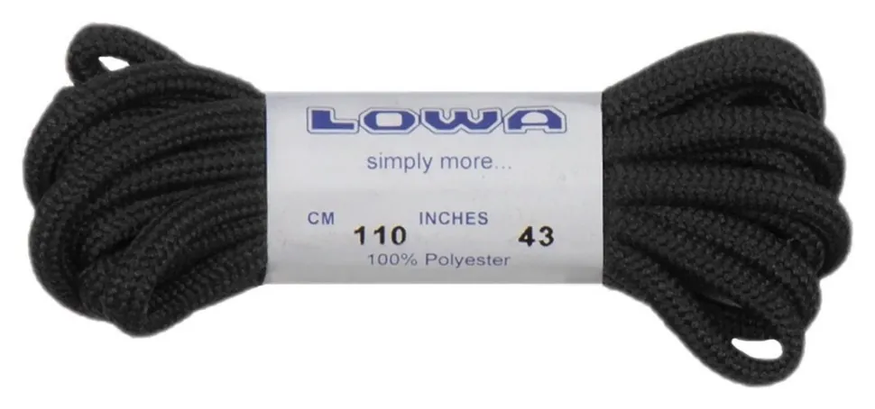 Шнурки LOWA ATC Lo 110 cm black-black (830586-0999)