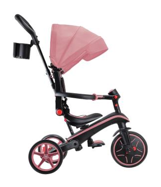 Велосипед дитячий GLOBBER серії EXPLORER TRIKE FOLDABLE 4в1, рожевий, до 20кг, 3 колеса