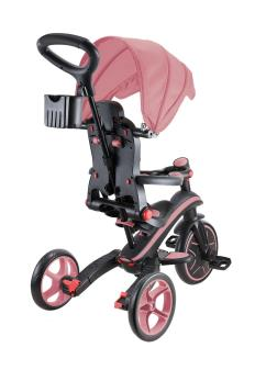 Велосипед дитячий GLOBBER серії EXPLORER TRIKE FOLDABLE 4в1, рожевий, до 20кг, 3 колеса