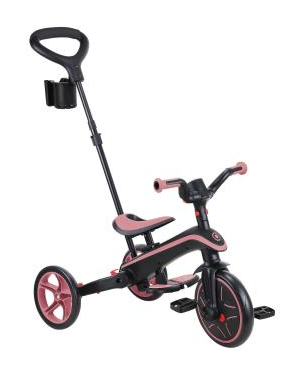 Велосипед дитячий GLOBBER серії EXPLORER TRIKE FOLDABLE 4в1, рожевий, до 20кг, 3 колеса