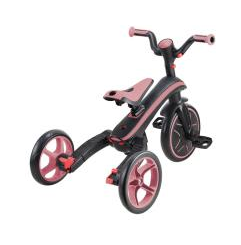 Велосипед дитячий GLOBBER серії EXPLORER TRIKE FOLDABLE 4в1, рожевий, до 20кг, 3 колеса, укр, укр