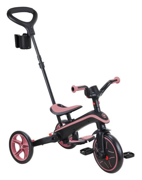 Велосипед дитячий GLOBBER серії EXPLORER TRIKE FOLDABLE 4в1, рожевий, до 20кг, 3 колеса, укр, укр
