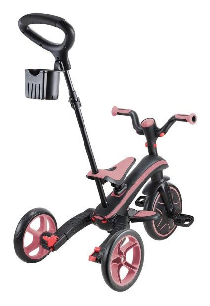 Велосипед дитячий GLOBBER серії EXPLORER TRIKE FOLDABLE 4в1, рожевий, до 20кг, 3 колеса, укр, укр