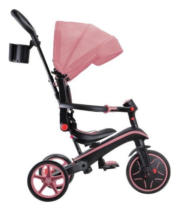 Велосипед дитячий GLOBBER серії EXPLORER TRIKE FOLDABLE 4в1, рожевий, до 20кг, 3 колеса, укр, укр