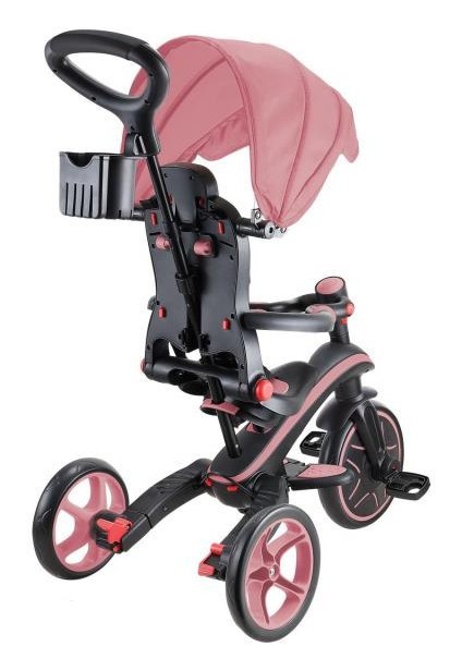Велосипед дитячий GLOBBER серії EXPLORER TRIKE FOLDABLE 4в1, рожевий, до 20кг, 3 колеса, укр, укр