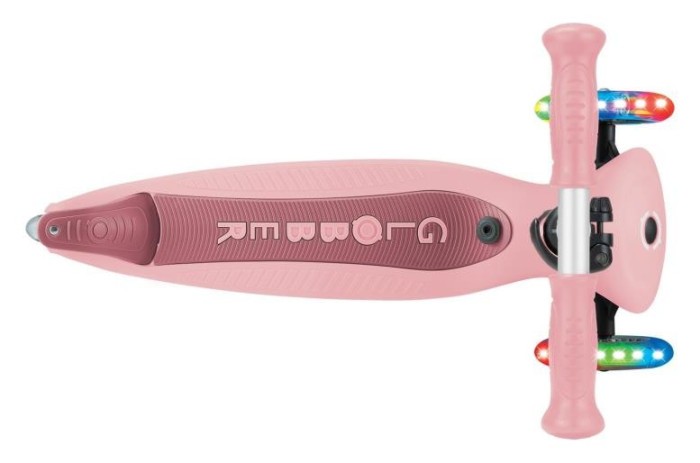 Самокат GLOBBER серії GO UP ACTIVE 360 пастельно-рожевий, до 20/50кг, 1+, колеса світяться, укр, укр