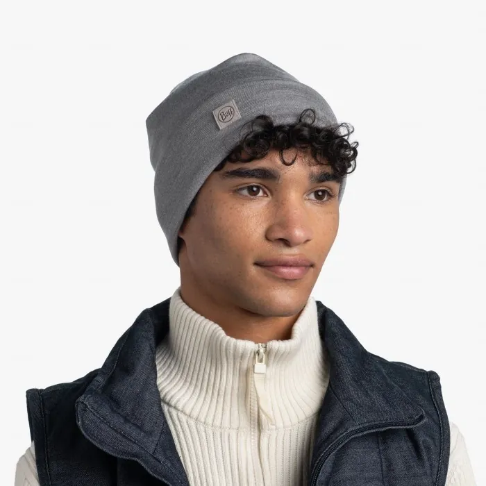Шапка Buff Merino Heavyweight Beaney, Solid Light Grey