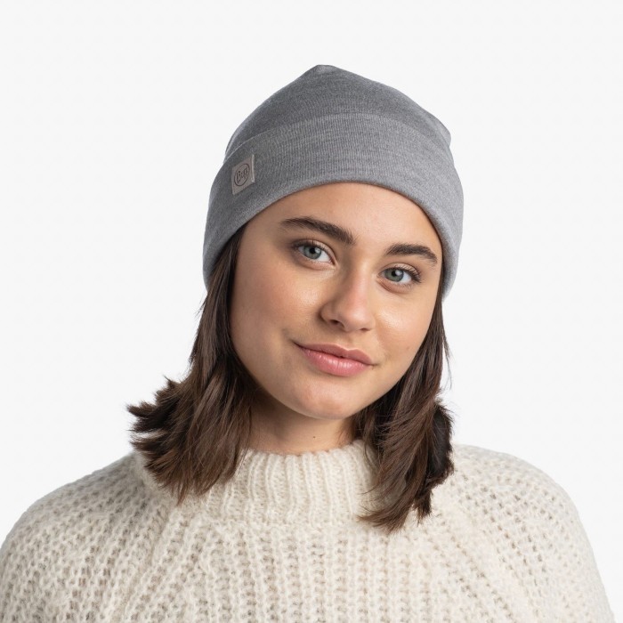 Шапка Buff Merino Heavyweight Beaney, Solid Light Grey