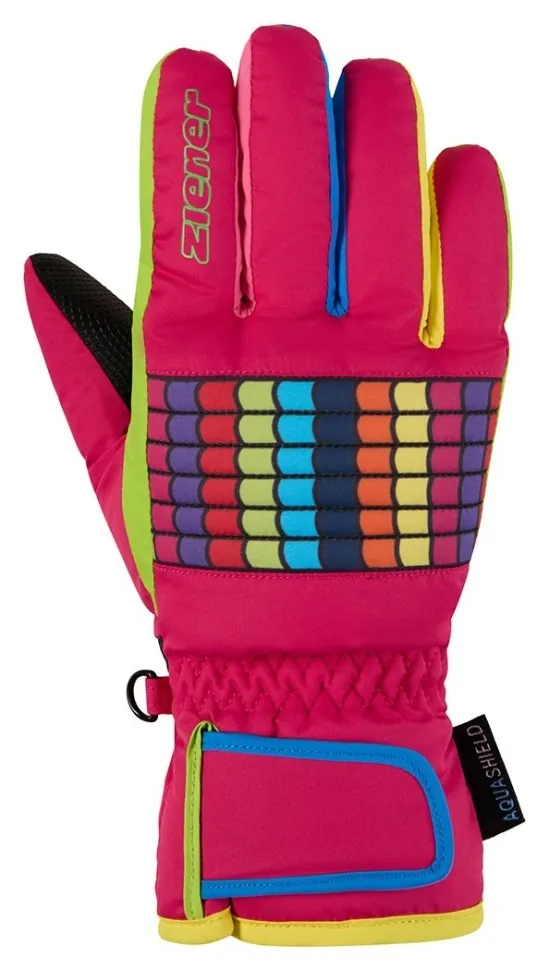 Ziener рукавички лижні Lamil Jr pop pink 3 (3)
