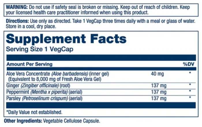 Super Aloe Vera Gel 8000mg - 100 vcaps