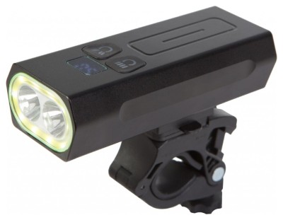 Фонарь передн. BC-LR-Y19 c дисплеем 2 светодиода T6+COB 850лм питание 2х18650 5200mAh Al + Pl