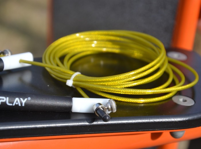 Скакалка швидкісна PowerPlay 4202 Ultra Speed Rope Жовта (2,9m.)