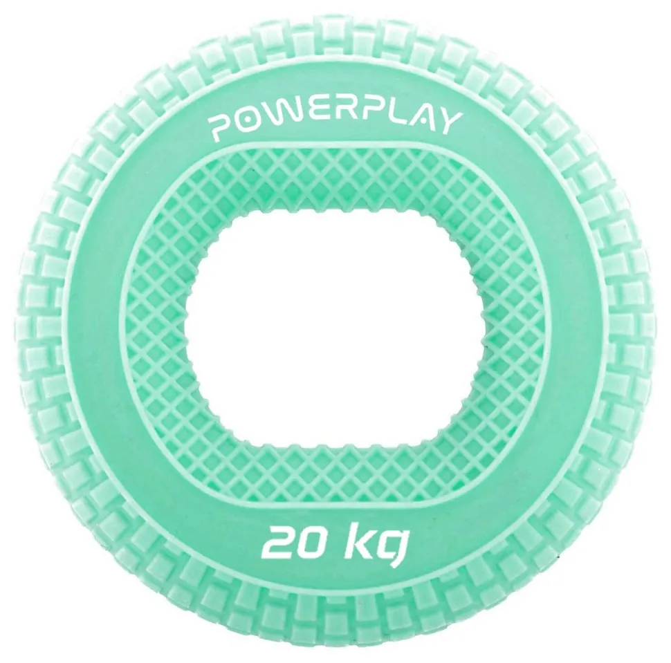 Еспандер кистьовий силіконовий PowerPlay PP-4333 Hand Grip Medium 20 кг. Зелений (PP_PP_4333_Green_20kg)