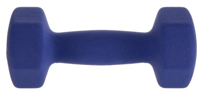 Гантель для фітнесу з неопреновим покриттям глянець, мат SP-Planeta Веселка TA-0001-2 2кг, синій