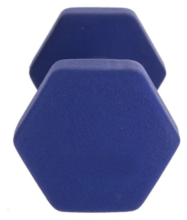 Гантель для фітнесу з неопреновим покриттям глянець, мат SP-Planeta Веселка TA-0001-2 2кг, синій