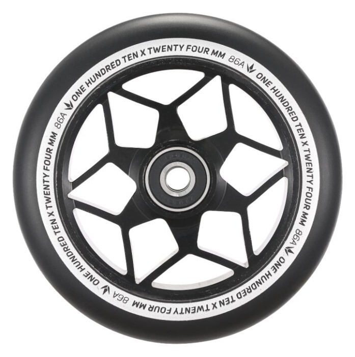 Колесо для трюкового самоката BLUNT DIAMOND 110мм x 24мм - Black/Black, укр, укр