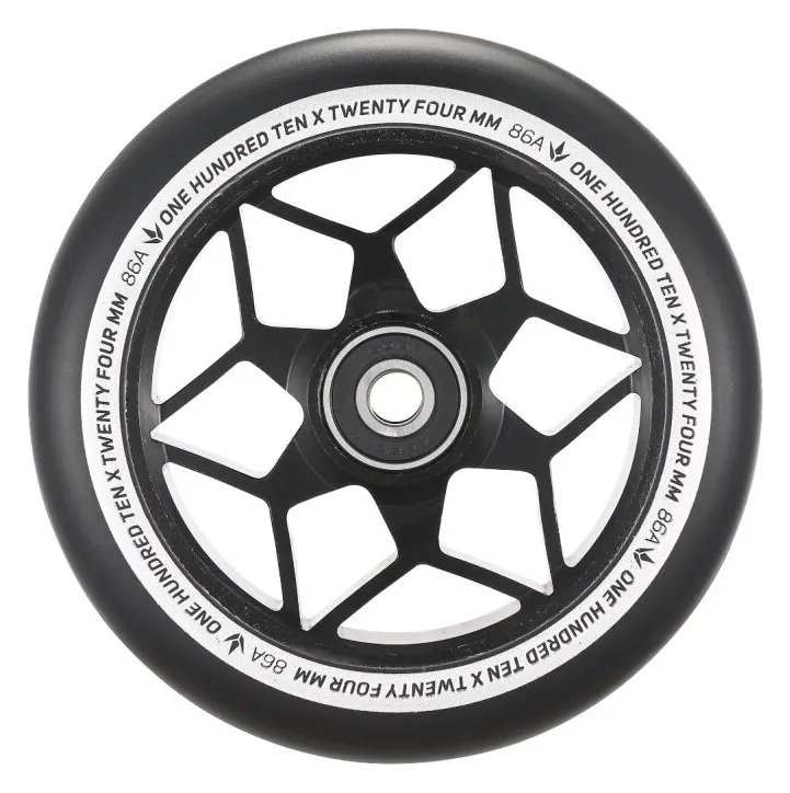 Колесо для трюкового самоката BLUNT DIAMOND 110мм x 24мм - Black/Black (FRD.047375)