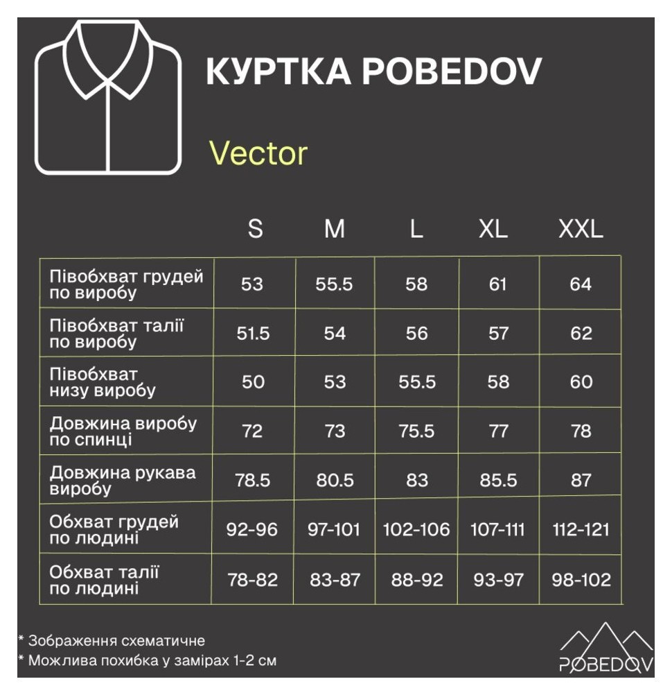 Куртка Pobedov Vector Черный L OWku3 170Lba