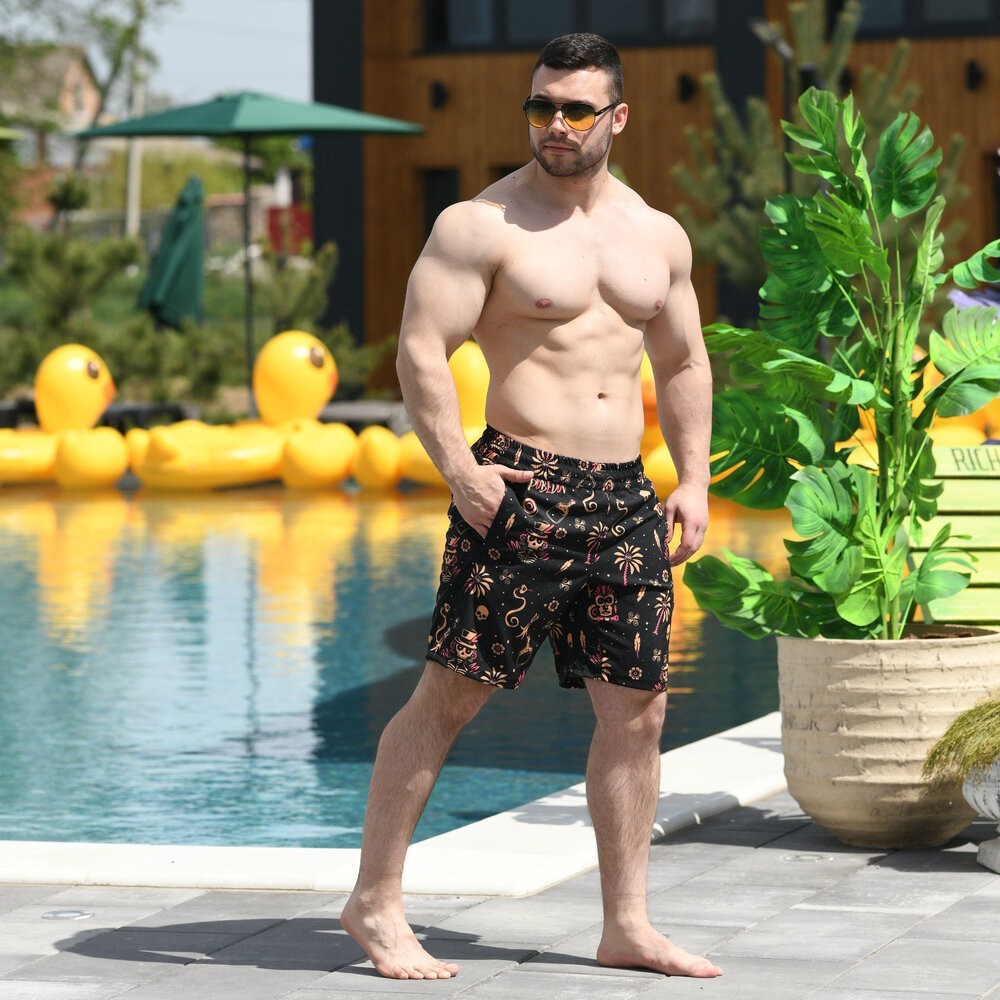 Пляжні шорти чоловічі Pobedov Vocation Totem, укр, укр