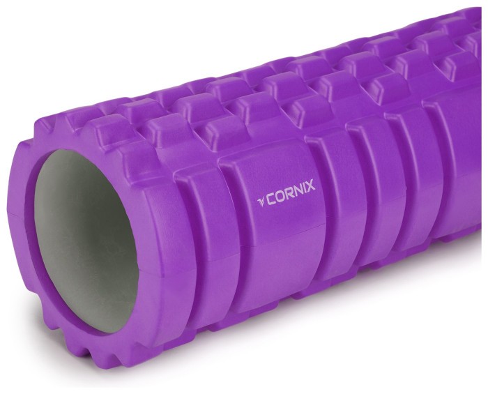 Масажний ролик Cornix EVA 33 x 14 см (валик, роллер) XR-0032 Violet