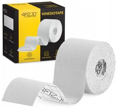 Лента кинезиологическая (кинезио тейп) 4FIZJO 5 см x 5 м White (P-5907739318831)