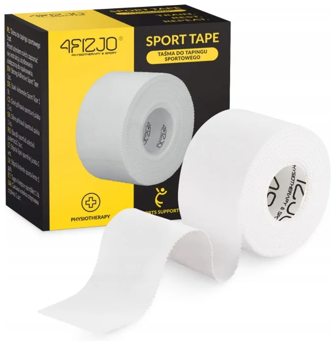 Стрічка (тейп) для пальців 4FIZJO Sport Tape 3.8 см x 9.1 м жорстка White (P-5905973400831)