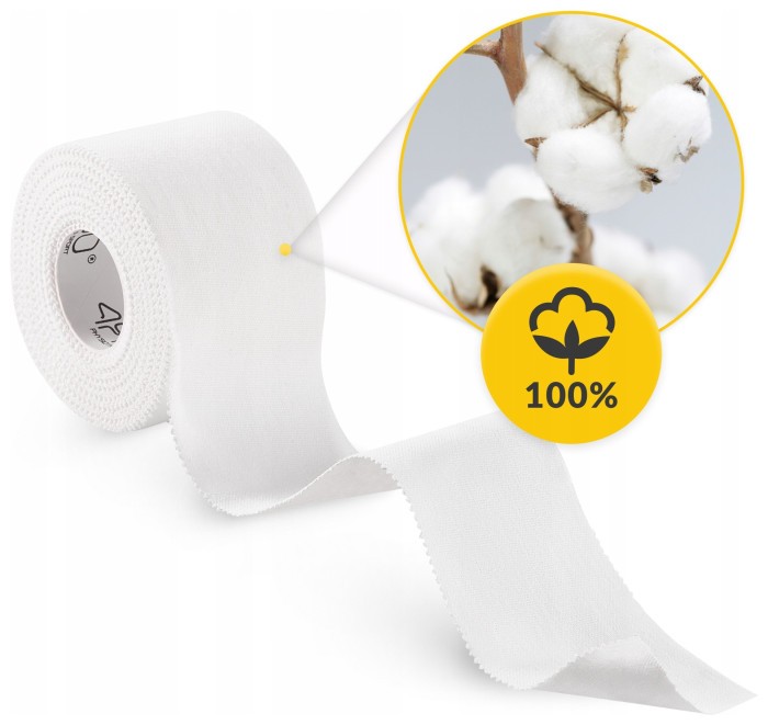 Стрічка (тейп) для пальців 4FIZJO Sport Tape 3.8 см x 9.1 м жорстка White (P-5905973400831)
