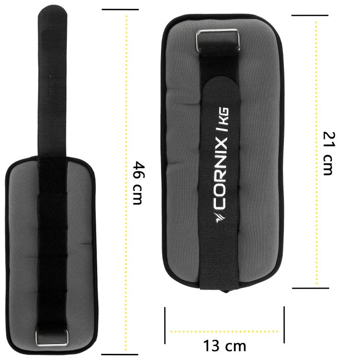 Обважнювачі-манжети для ніг та рук Cornix 2 x 1 кг XR-0355